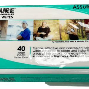 ASSURE 40X Wet Wipes (Large, 30cm x 20cm, 40 Pcs/Pkt)