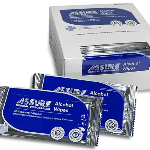 ASSURE Alcohol Wipes - Box (20cm x 20cm, 50pcs/box)
