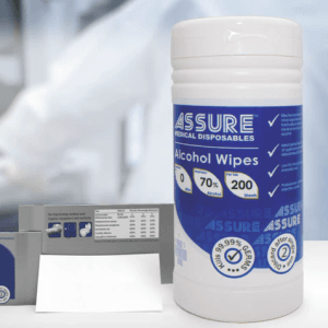 ASSURE Alcohol Wipes - Tub (20cm x 25cm, 200 Sheets/Tub)