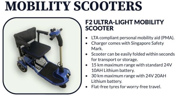 F2 Ultra-Light Mobility Scooter - Image 7