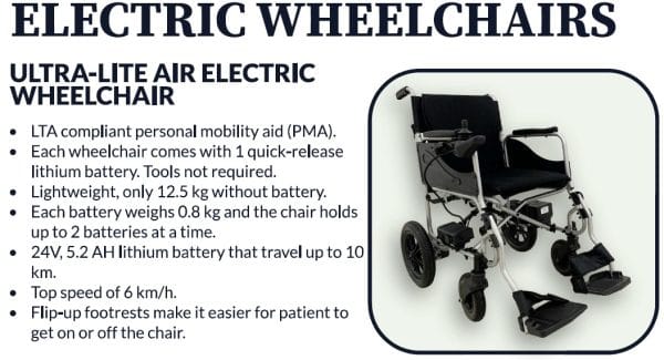 Ultra-Lite Air Electric Powered Motorised Wheelchair (12 kg) - Image 5